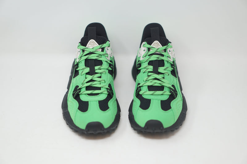 Flower Mountain Tiger Hill Suede W/Nylon/Mesh Green Anthracite LL TRAINERS  - ZIGZAG Footwear