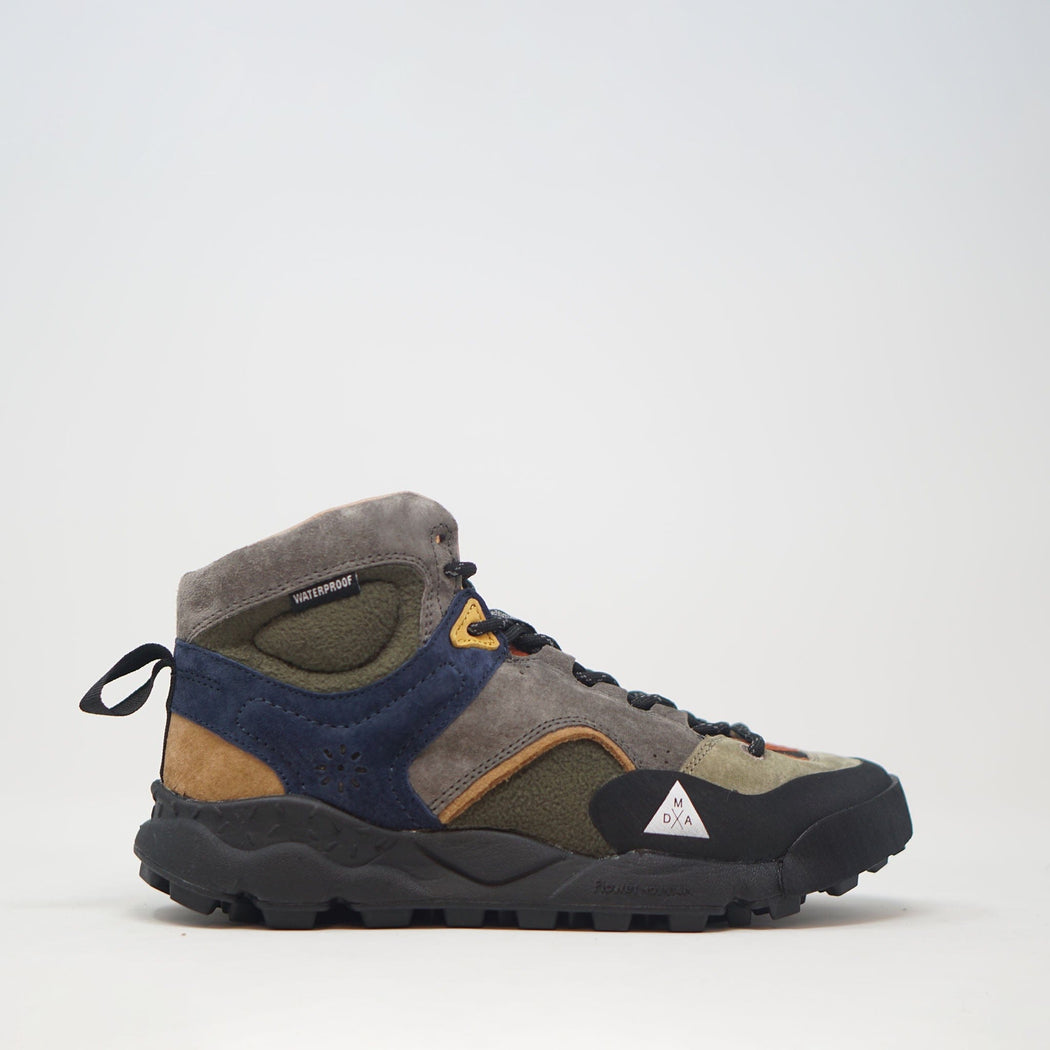 Flower Mountain U Back Country Mid Suede / Pile Grey-Military-S TRAINERS  - ZIGZAG Footwear