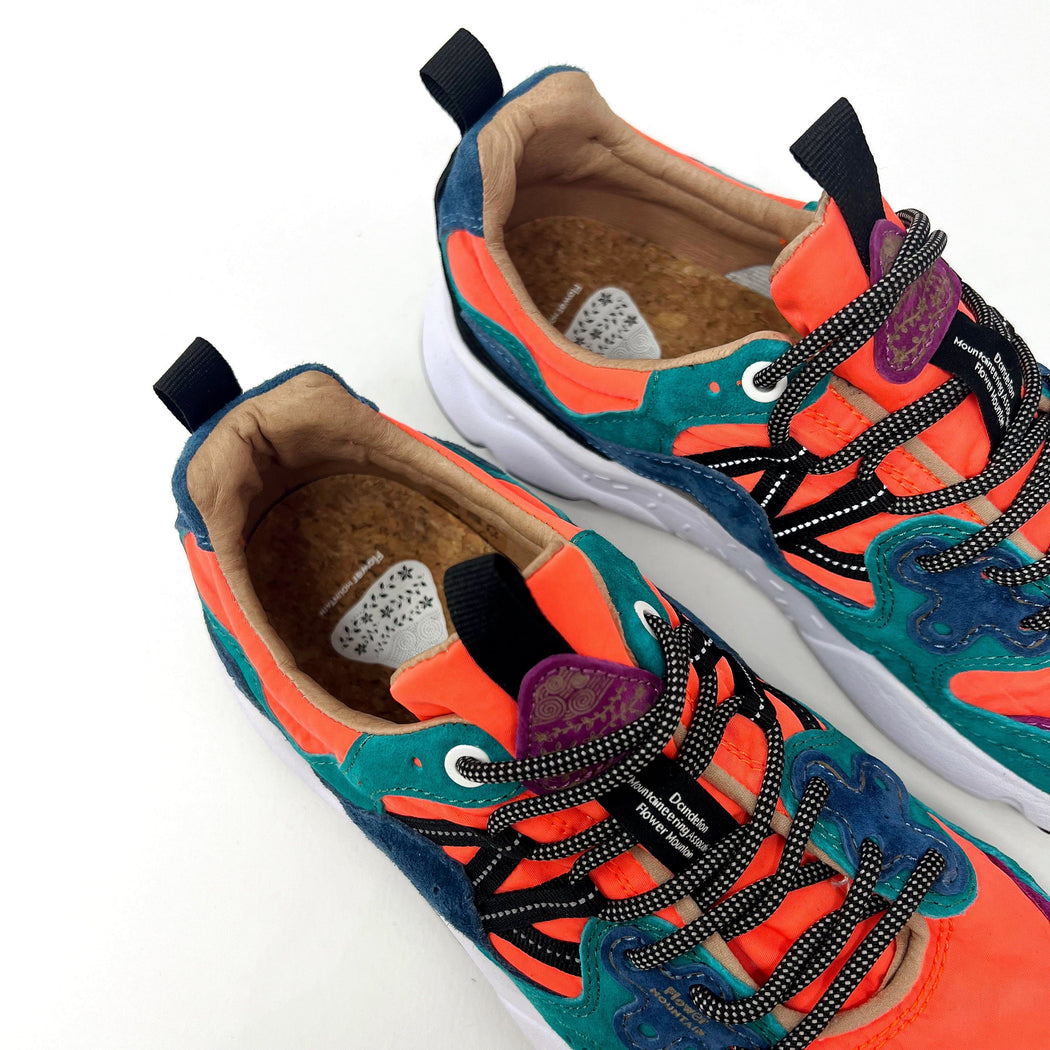 Flower Mountain U Yamano 3 Suede / Nylon Orange Violet   F TRAINERS  - ZIGZAG Footwear