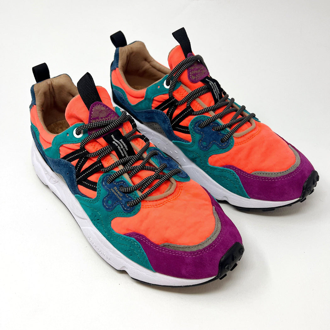 Flower Mountain U Yamano 3 Suede / Nylon Orange Violet   F TRAINERS  - ZIGZAG Footwear