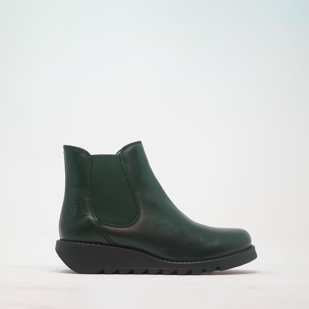 Fly London SALV Leather Chelsea Boots Petrol BOOTS  - ZIGZAG Footwear