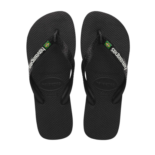 Havaianas Brasil Logo Black SANDALS  - ZIGZAG Footwear