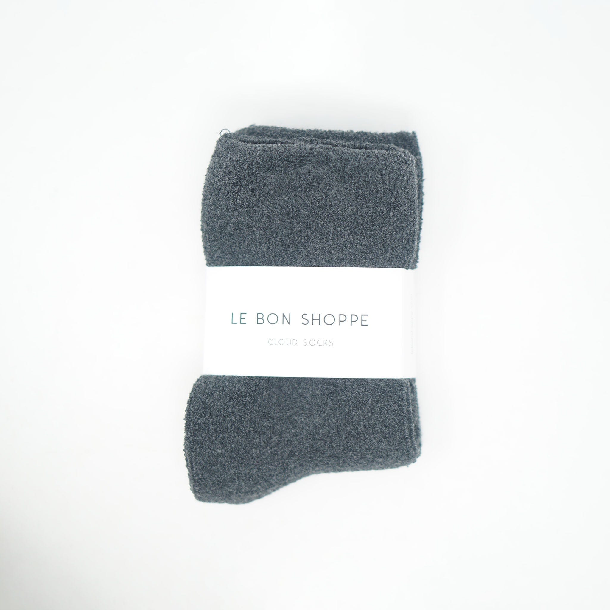 Le Bon Shoppe Cloud Socks Charcoal Socks  - ZIGZAG Footwear