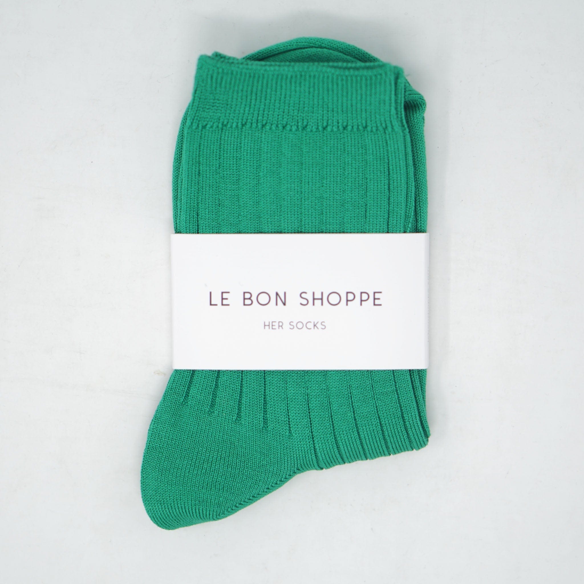Le Bon Shoppe Her Cotton Socks Kelly Green Socks  - ZIGZAG Footwear