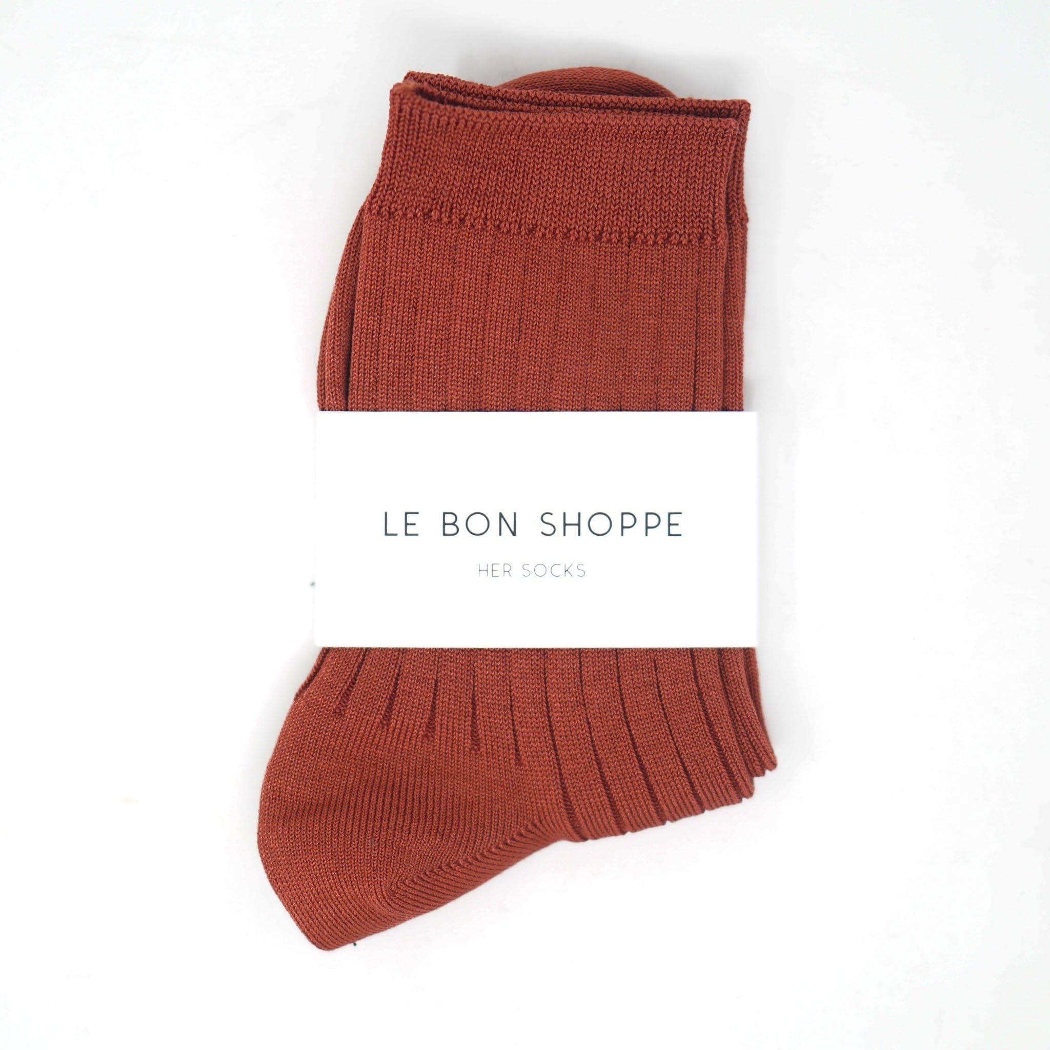 Le Bon Shoppe Her Cotton Socks Terracotta Socks  - ZIGZAG Footwear