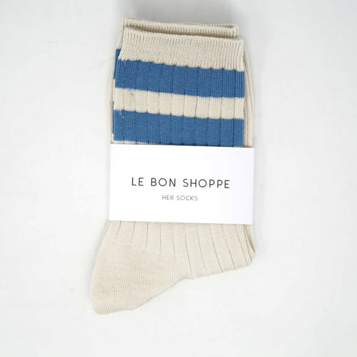 Le Bon Shoppe Her Socks Varsity Blue Socks  - ZIGZAG Footwear
