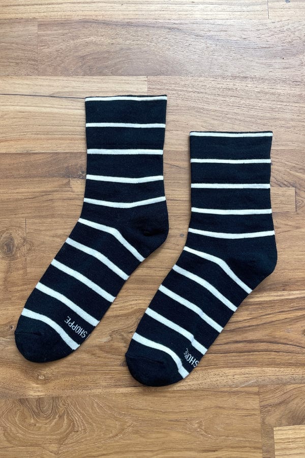 Le Bon Shoppe Wally Socks Black Socks  - ZIGZAG Footwear