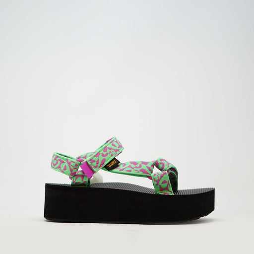 Teva W Flatform Universal Flip Summer Green SANDALS  - ZIGZAG Footwear