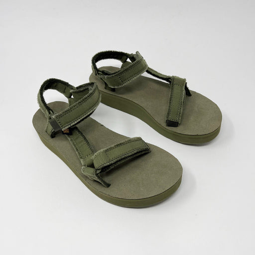 Teva W Midform Universal Canvas Olive SANDALS  - ZIGZAG Footwear