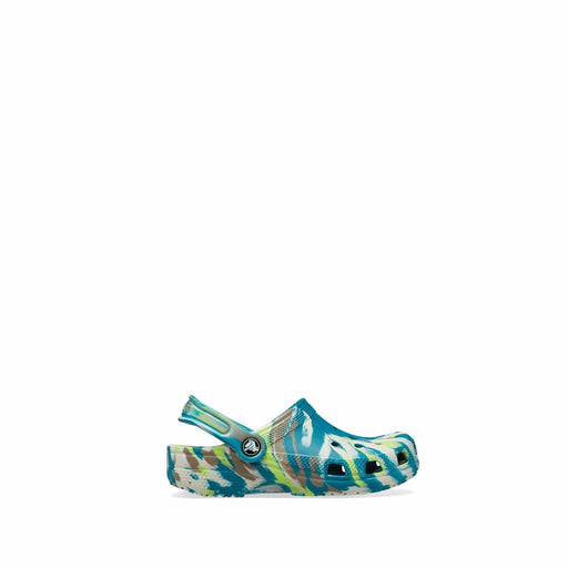 Toddler Classic Marbled Crocs Limeade/Multi SHOES  - ZIGZAG Footwear