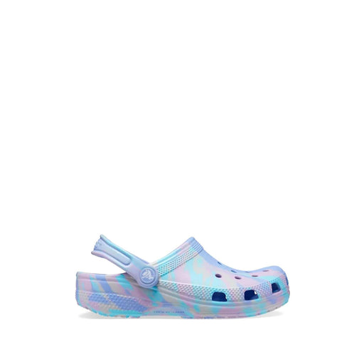 Toddler Classic Marbled Crocs Moon Jelly/Multi SHOES  - ZIGZAG Footwear