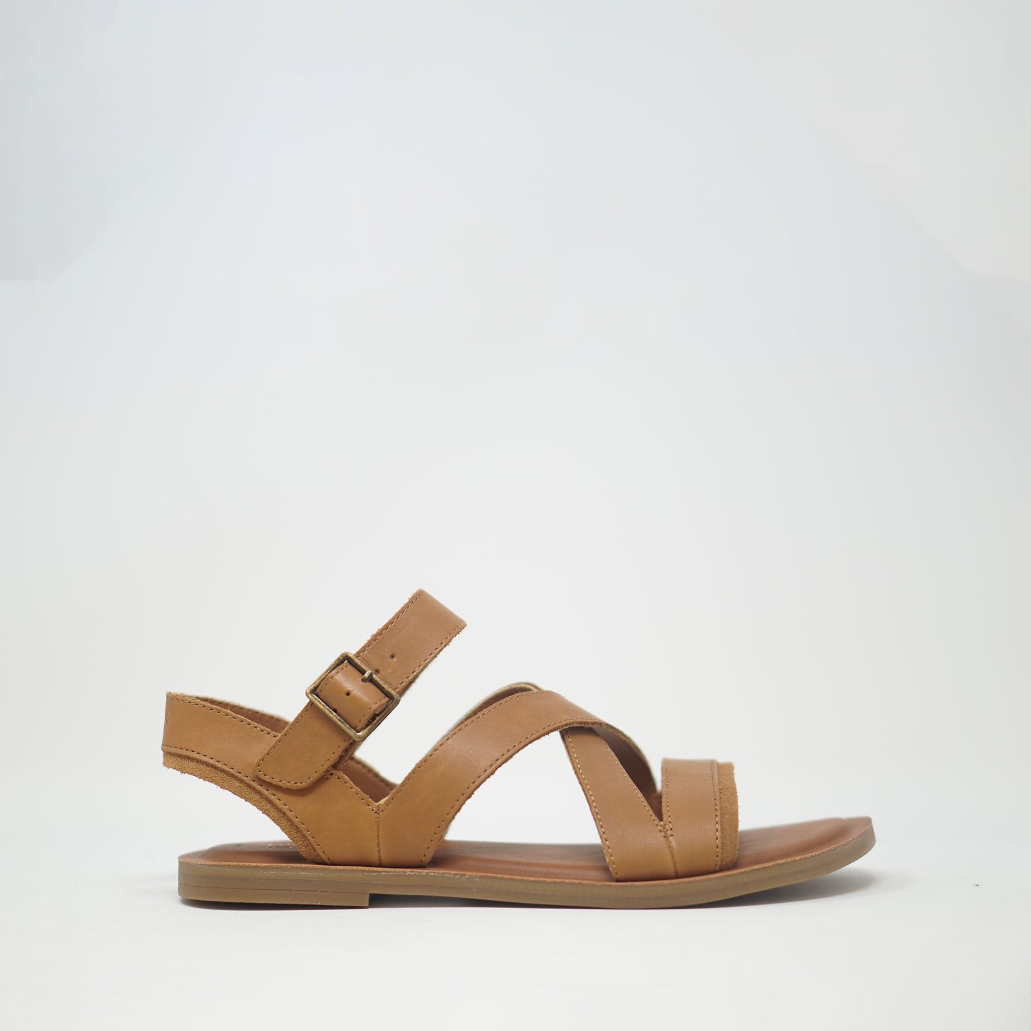 Toms Sloane Leather Sandal Tan SANDALS  - ZIGZAG Footwear