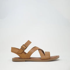 Toms Sloane Leather Sandal Tan SANDALS  - ZIGZAG Footwear