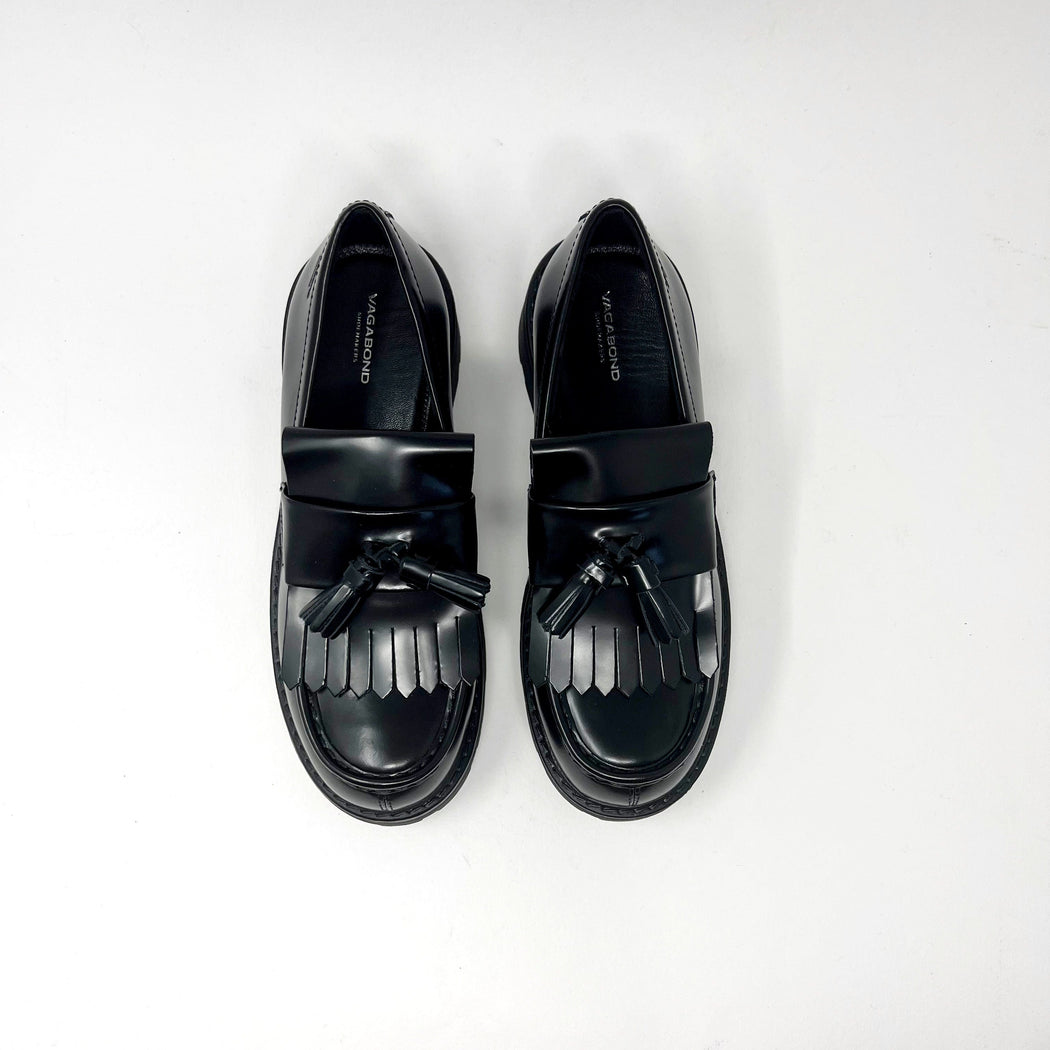 Vagabond Cosmo 2.0 Loafer Tassel Black SHOES  - ZIGZAG Footwear