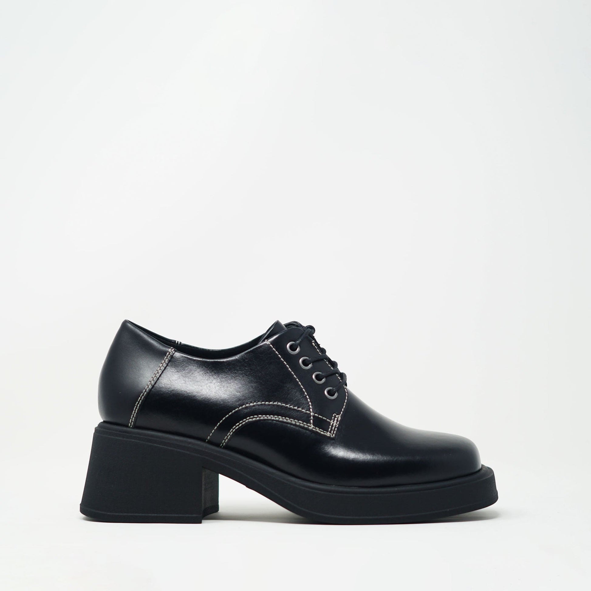 Vagabond Shoemakers Dorah Shoes Black Contrast Stitch SHOES  - ZIGZAG Footwear