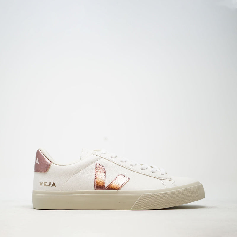 Veja Campo Chromefree Leather Nacre TRAINERS  - ZIGZAG Footwear