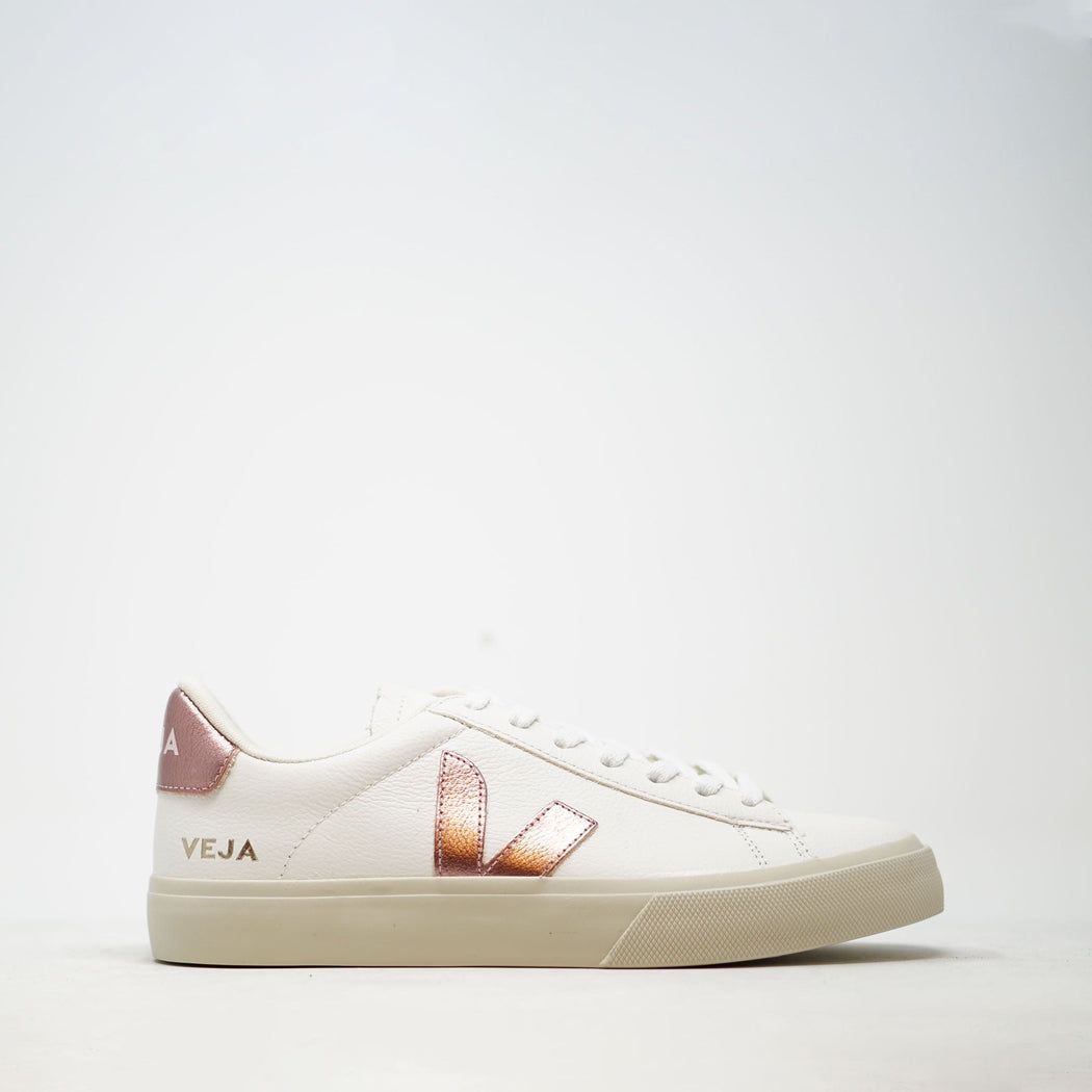 Veja Campo Chromefree Leather Nacre TRAINERS  - ZIGZAG Footwear