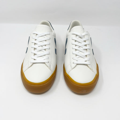 Veja Campo Chromefree Leather White Natural California Gum TRAINERS  - ZIGZAG Footwear