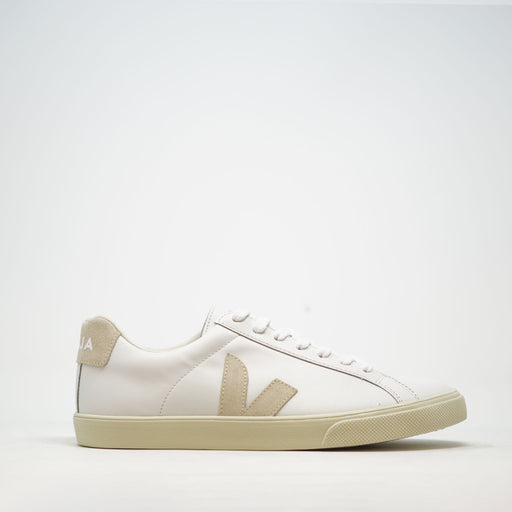 Veja Esplar White Leather Sable TRAINERS  - ZIGZAG Footwear
