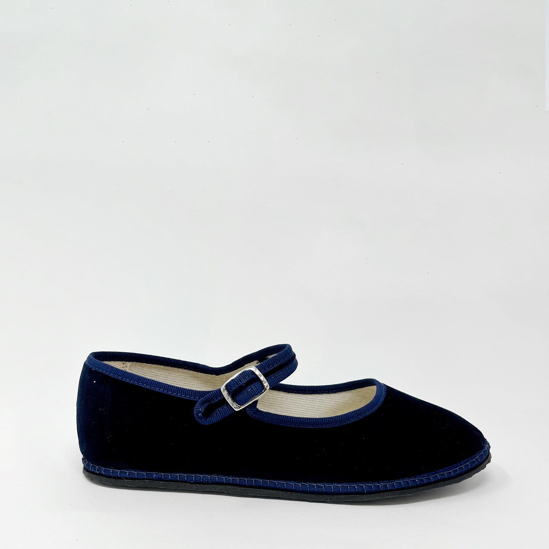 Vibi Venezia Velvet Mary Jane Blu SHOES  - ZIGZAG Footwear