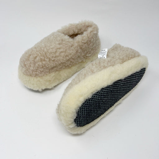 Yoko Wool Siberian Beige SLIPPERS  - ZIGZAG Footwear