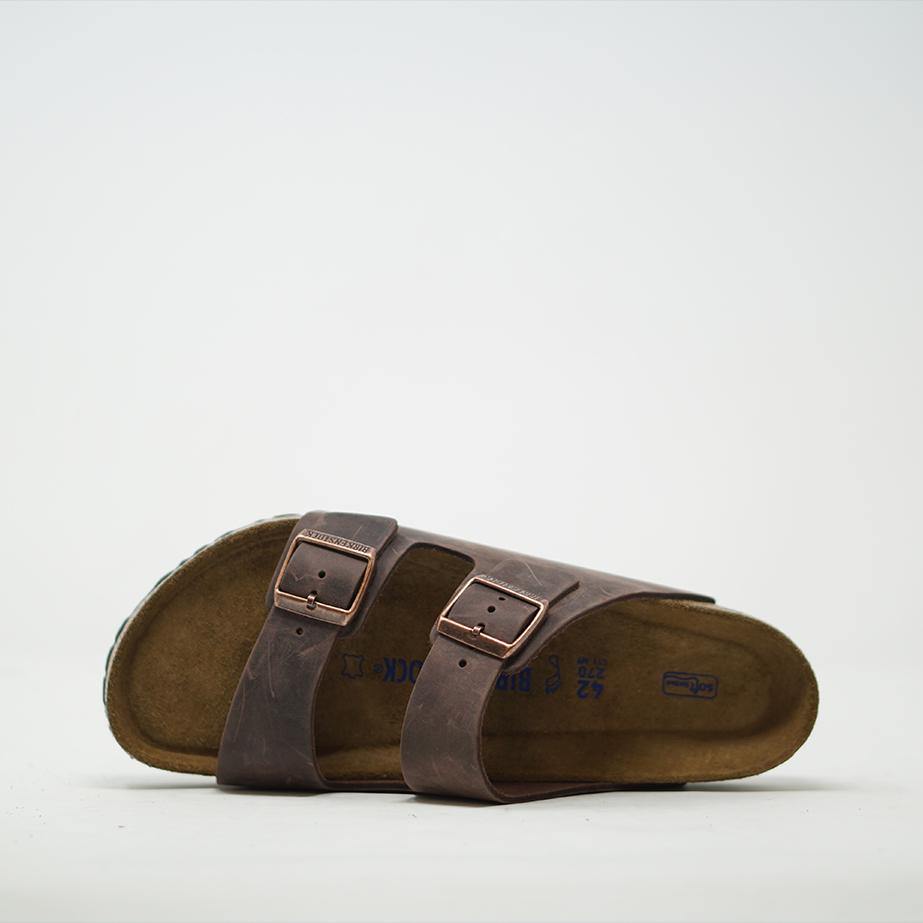 Arizona soft footbed cheap oiled nubuck leather habana