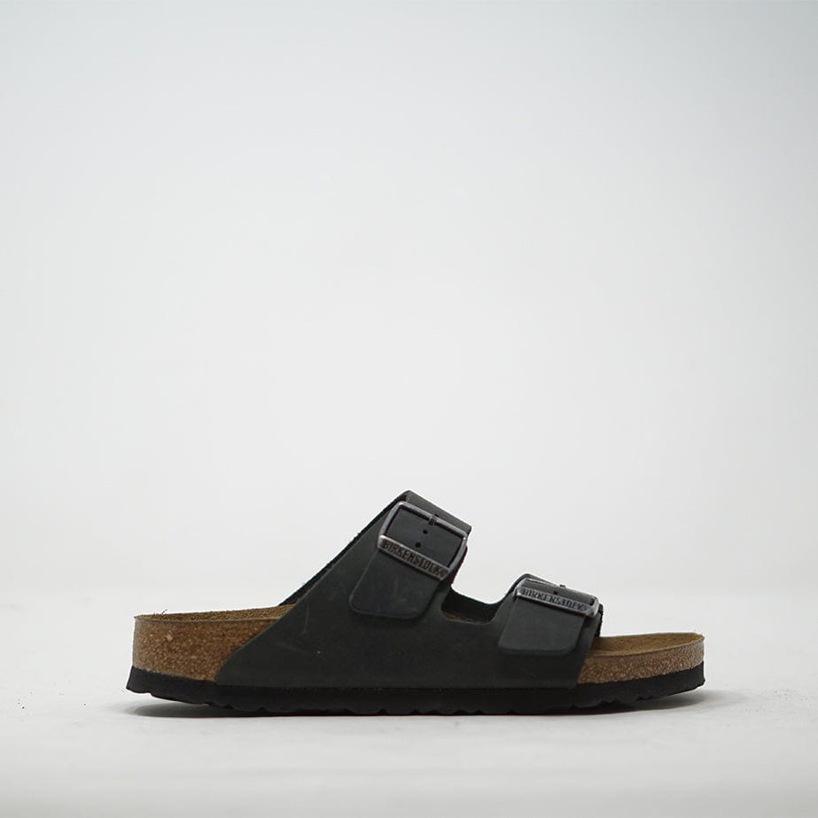 Birkenstock Arizona Women Oiled Leather - Black SANDALS  - ZIGZAG Footwear