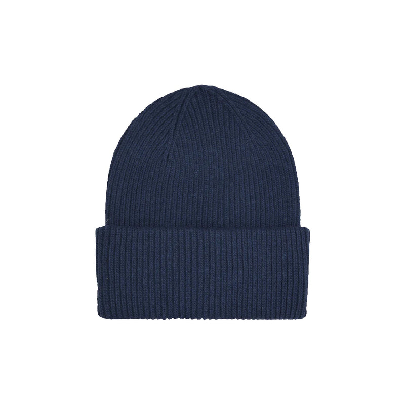 Colorful Standard Merino Wool Beanie Navy Blue HATS  - ZIGZAG Footwear