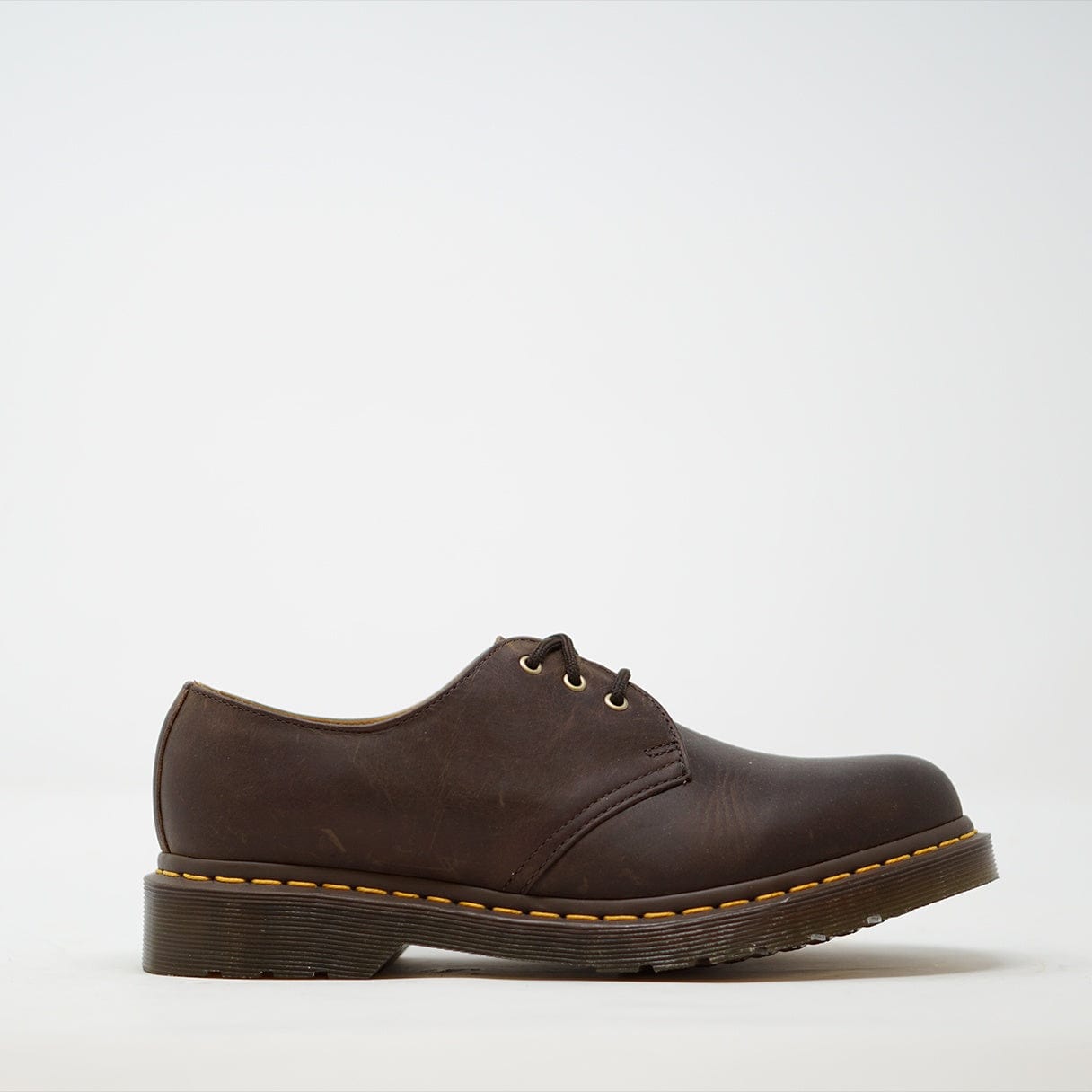 Dr Martens 1461 Crazy Horse Leather Shoes - Brown SHOES  - ZIGZAG Footwear