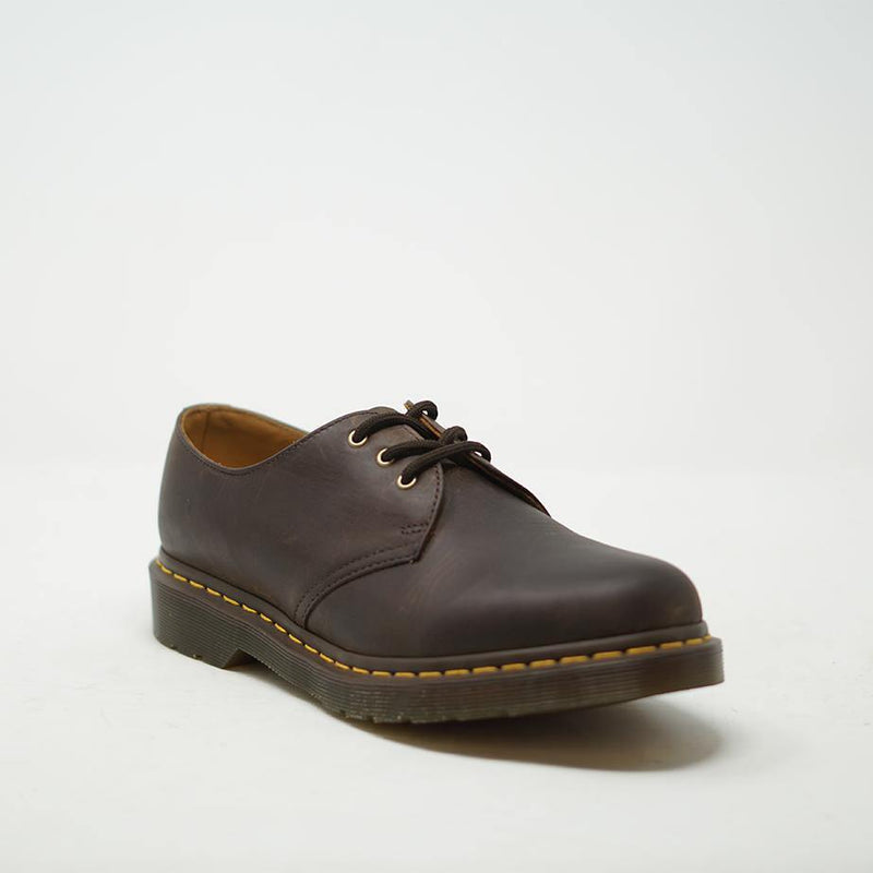 Dr Martens 1461 Crazy Horse Leather Shoes - Brown SHOES  - ZIGZAG Footwear