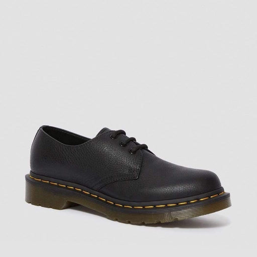 Dr Martens 1461 Virginia Leather Shoes - Black SHOES  - ZIGZAG Footwear