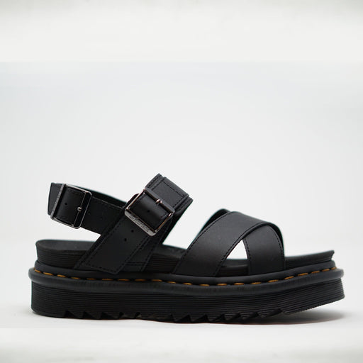 Dr Martens Voss II Black Hydro Leather SANDALS  - ZIGZAG Footwear