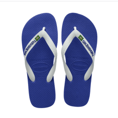 Havaianas Brasil Logo Marine Blue SANDALS  - ZIGZAG Footwear