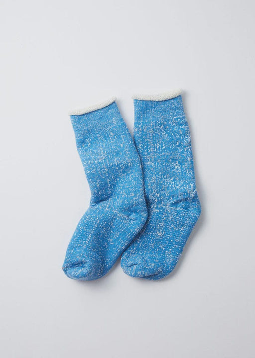 RoToTo Double Face Crew Socks Blue Socks  - ZIGZAG Footwear