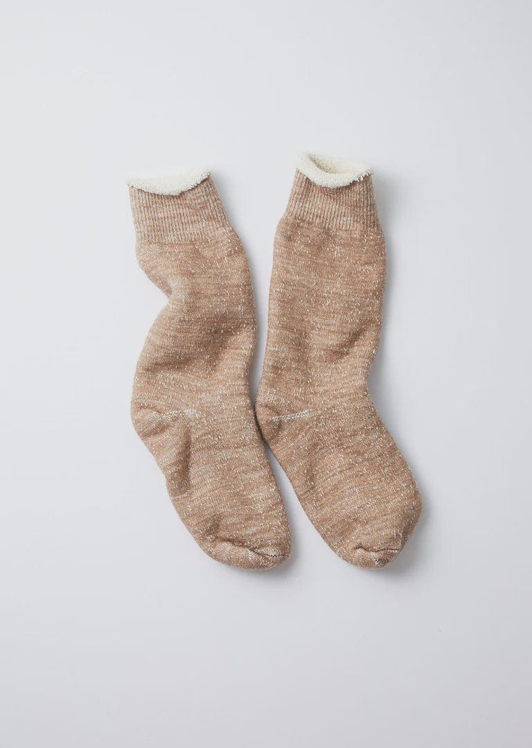 RoToTo Double Face Crew Socks Camel Socks  - ZIGZAG Footwear