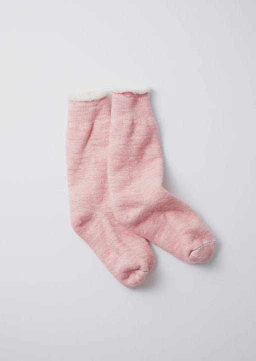 RoToTo Double Face Crew Socks Light Pink Socks  - ZIGZAG Footwear