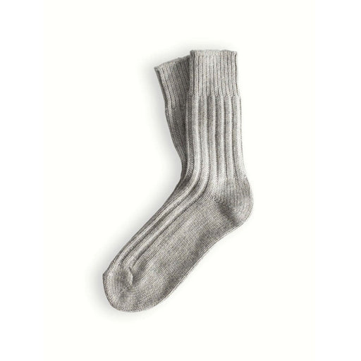Thunders Love Wool Collection Solid Light Grey Socks Socks  - ZIGZAG Footwear