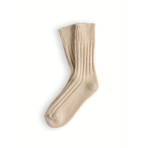Thunders Love Wool Collection Solid Raw White Socks Socks  - ZIGZAG Footwear