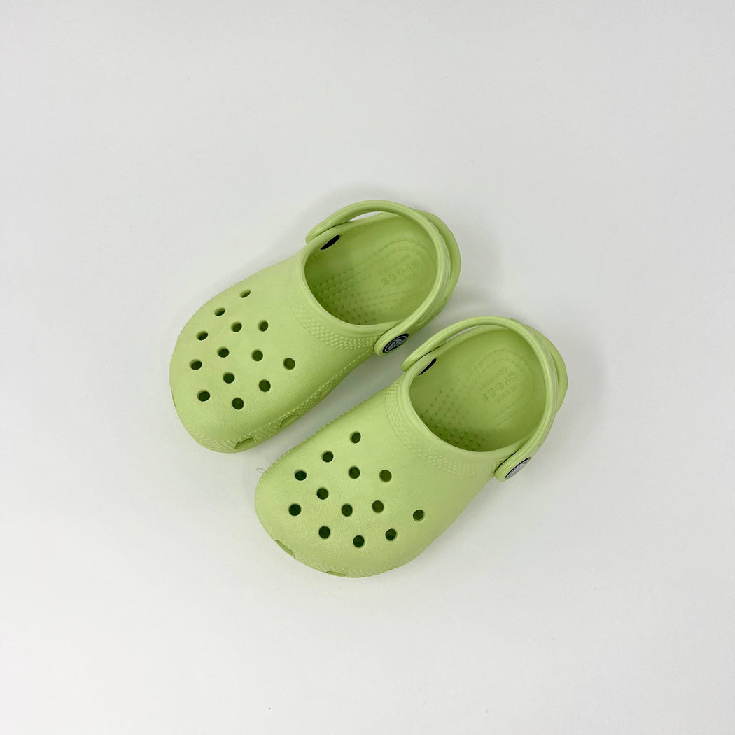 Toddler Classic Crocs Celery SHOES  - ZIGZAG Footwear