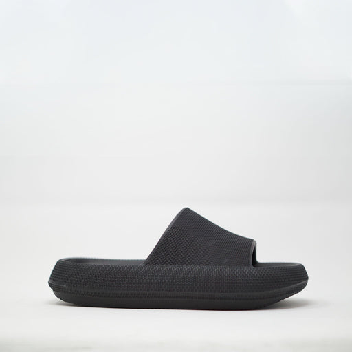 Truffle Collection Pool Slide Black SANDALS  - ZIGZAG Footwear