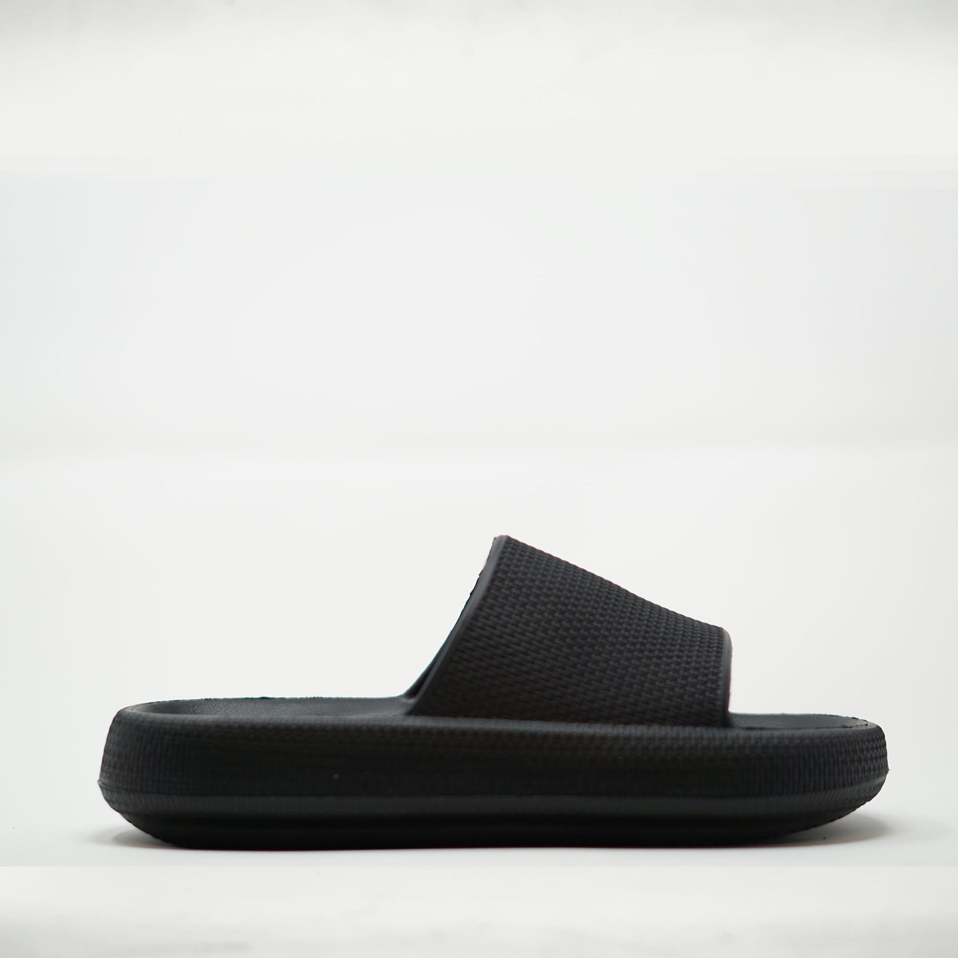 Urban Brand Pu Ladies Slides Black SANDALS  - ZIGZAG Footwear