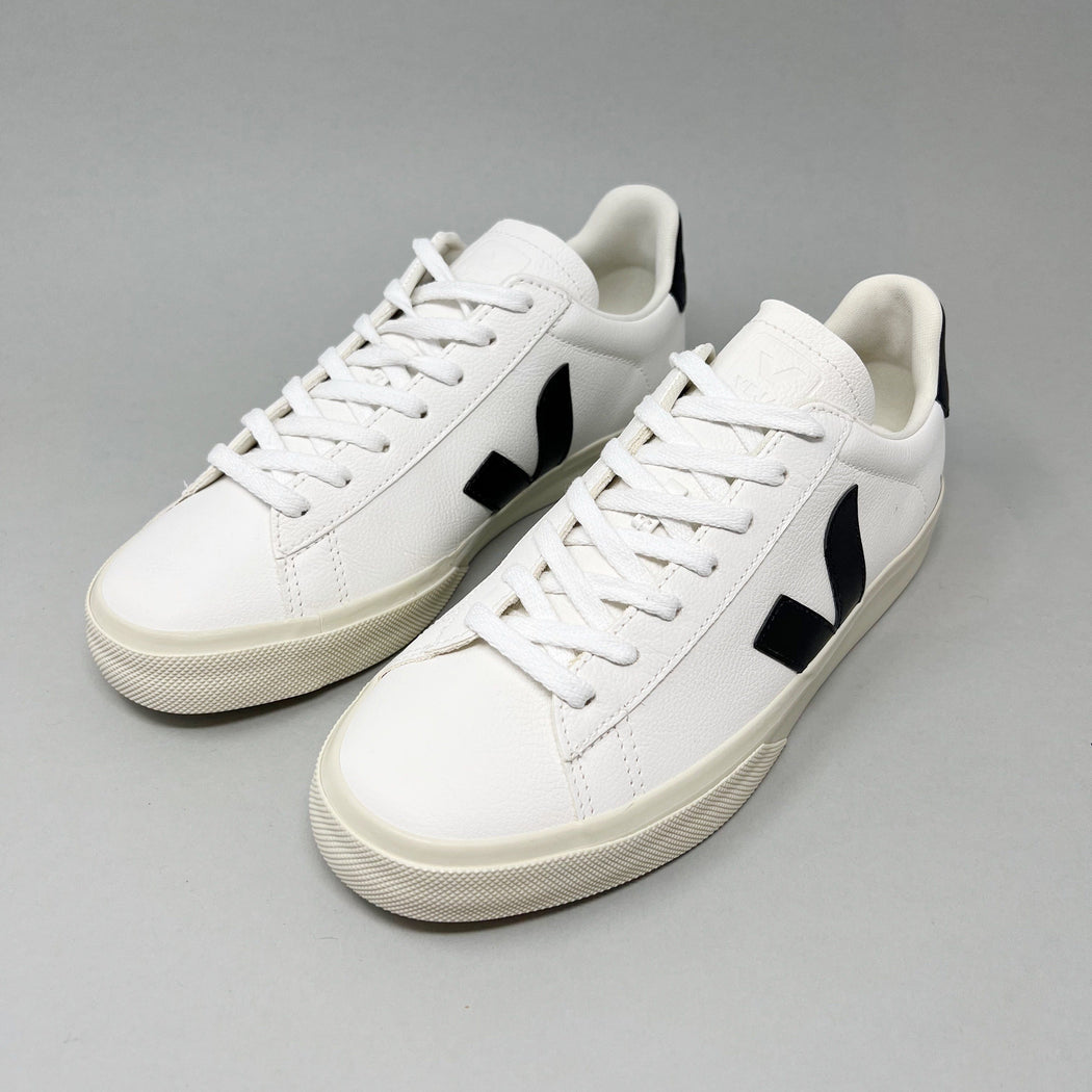 Veja Campo Mens  White Black TRAINERS  - ZIGZAG Footwear