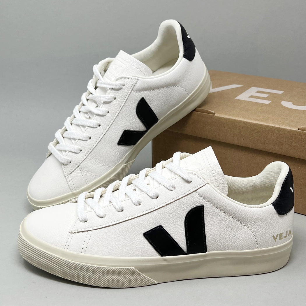 Veja Campo Mens  White Black TRAINERS  - ZIGZAG Footwear
